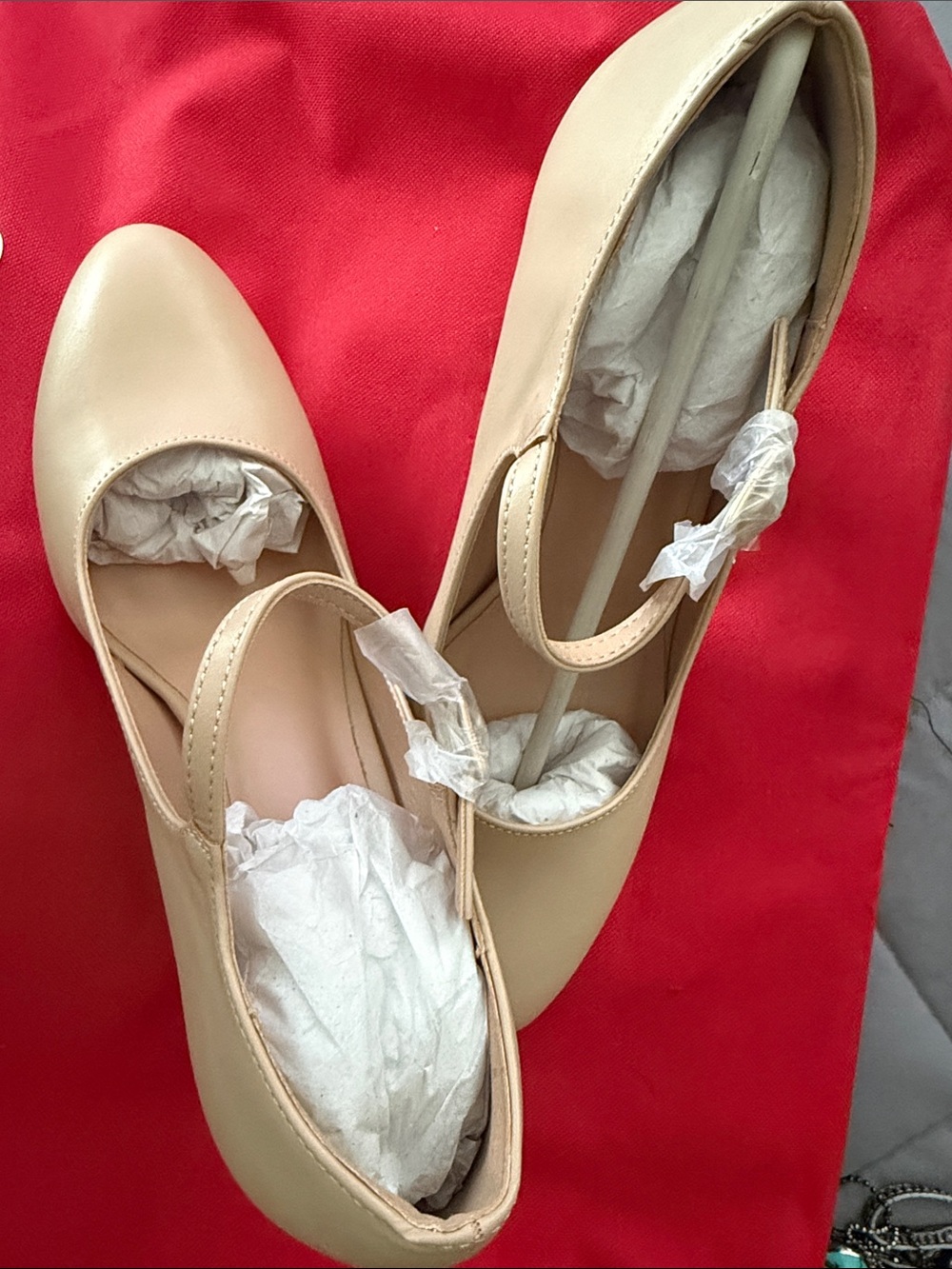 Women’s Classic Mary Jane Flats - Beige